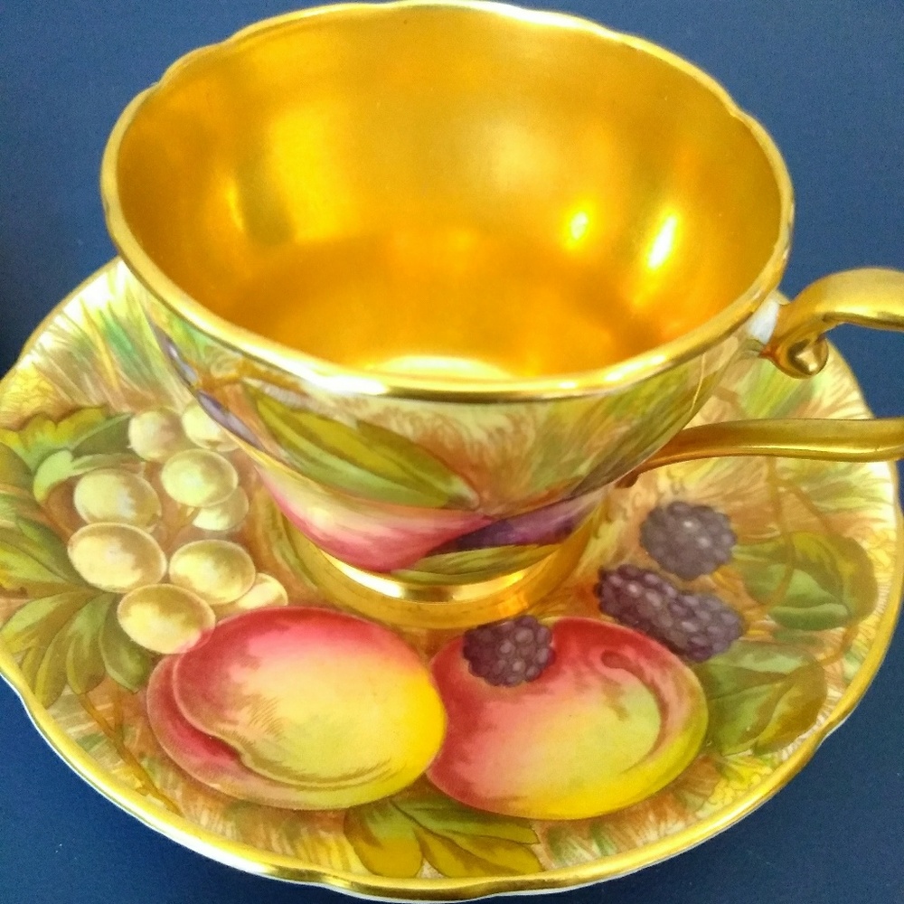 Antique Gold Plated Teacups